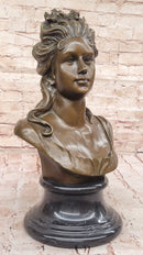 Bronze Female Bust – Classic Woman Portrait Sculpture