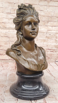 Bronze Female Bust – Classic Woman Portrait Sculpture