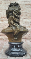 Bronze Female Bust – Classic Woman Portrait Sculpture