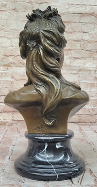Bronze Female Bust – Classic Woman Portrait Sculpture