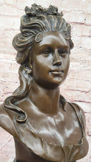 Bronze Female Bust – Classic Woman Portrait Sculpture