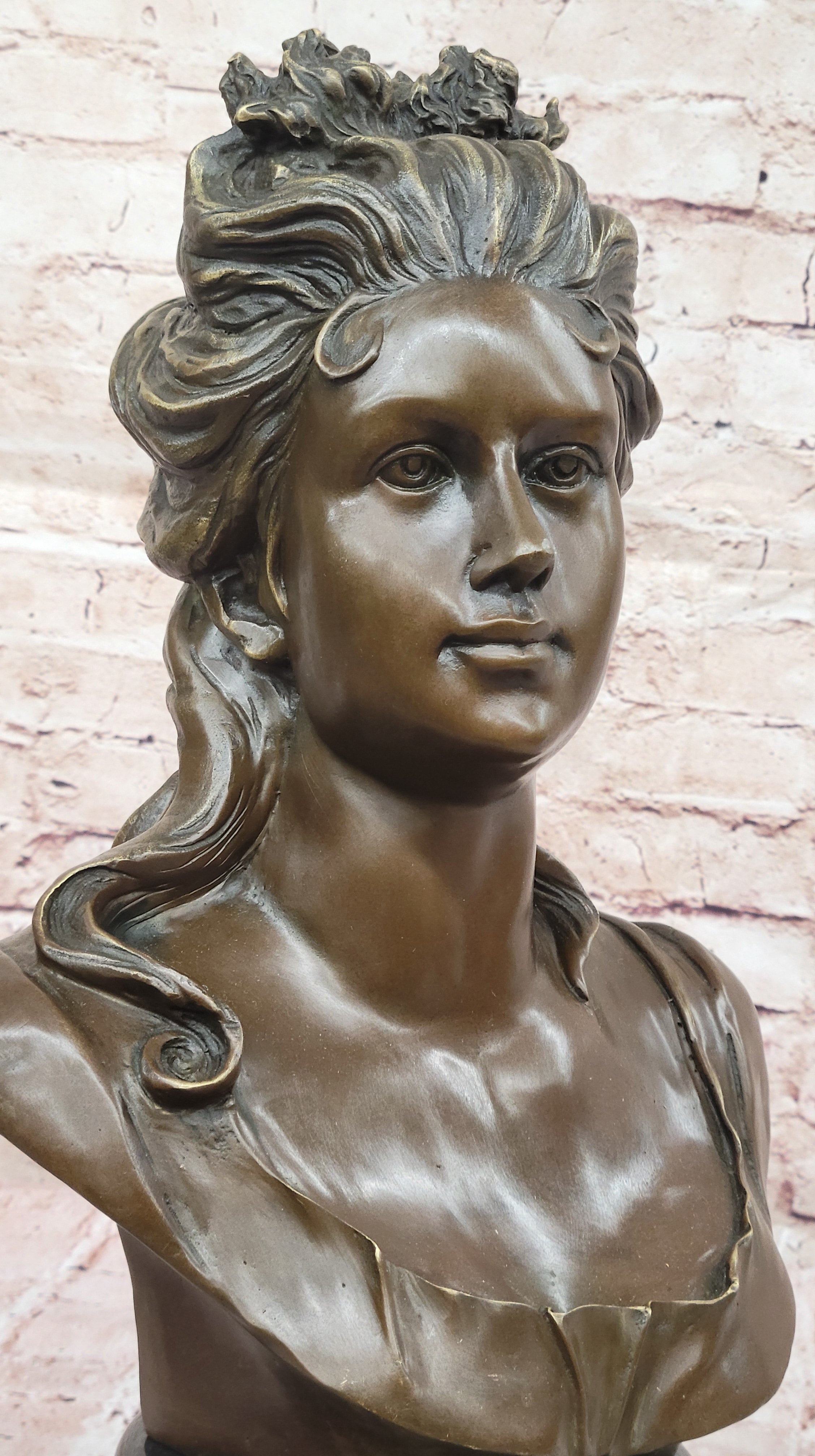 Bronze Female Bust – Classic Woman Portrait Sculpture