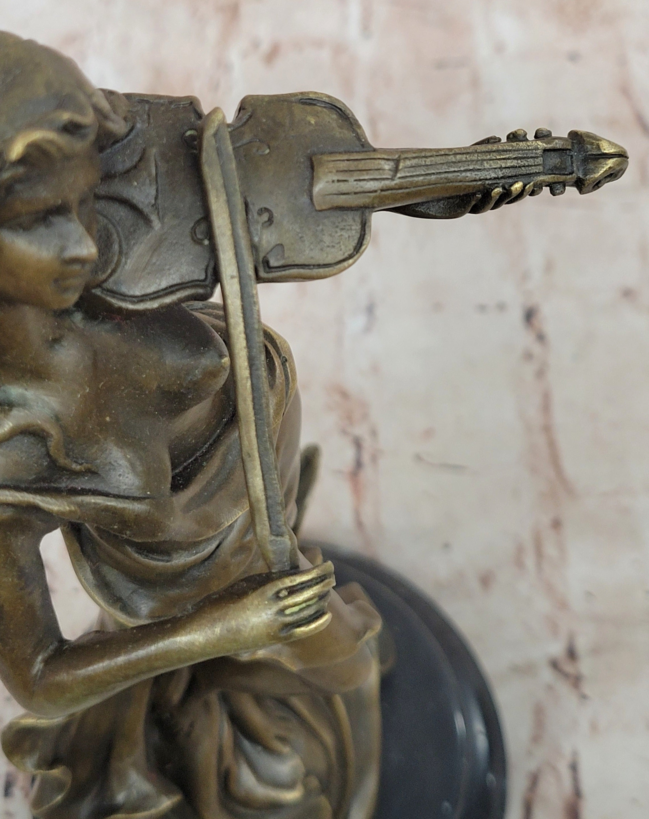 Bronze Violinist – Graceful Female Musician Sculpture