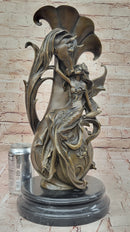 Bronze Fairy and Horse Sculpture – Enchanting Fantasy