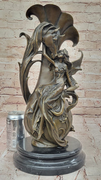Bronze Fairy and Horse Sculpture – Enchanting Fantasy