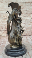 Bronze Fairy and Horse Sculpture – Enchanting Fantasy