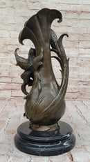 Bronze Fairy and Horse Sculpture – Enchanting Fantasy