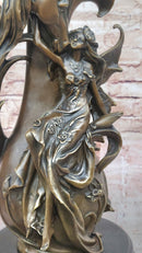 Bronze Fairy and Horse Sculpture – Enchanting Fantasy