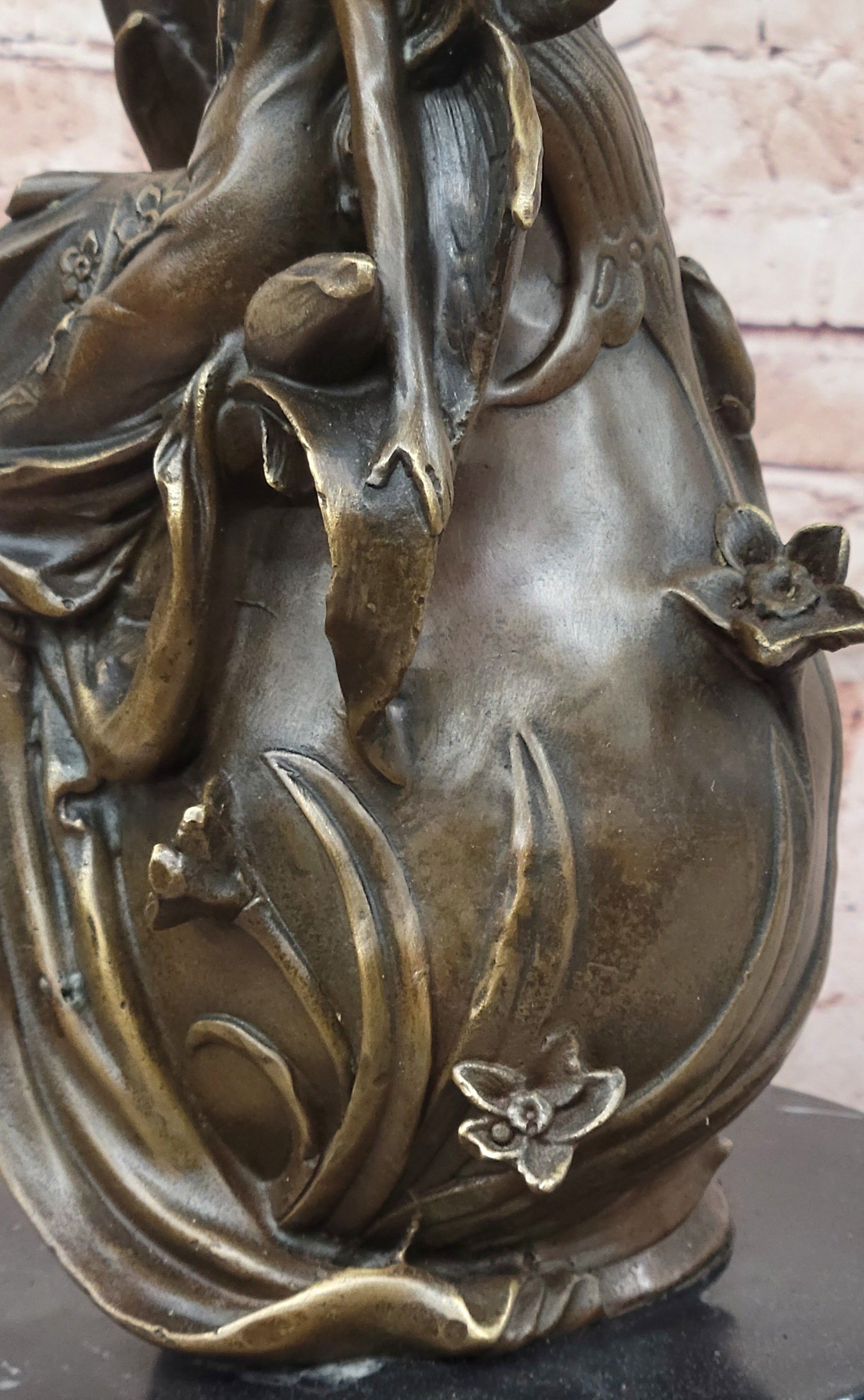 Bronze Fairy and Horse Sculpture – Enchanting Fantasy