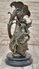 Bronze Fairy and Horse Sculpture – Enchanting Fantasy