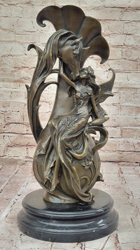 Bronze Fairy and Horse Sculpture – Enchanting Fantasy