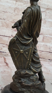 Roman Caesar Emperor Wreath & Tunic - Bronze Sculpture