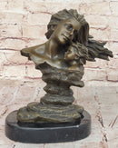 Mother and Child Bronze Sculpture Maternal Love