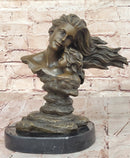 Mother and Child Bronze Sculpture Maternal Love