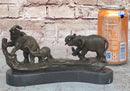 Three Elephants Family - Hot Cast Bronze Sculpture