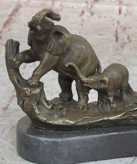 Three Elephants Family - Hot Cast Bronze Sculpture