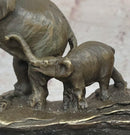 Three Elephants Family - Hot Cast Bronze Sculpture