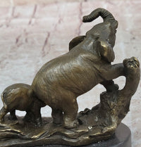 Three Elephants Family - Hot Cast Bronze Sculpture
