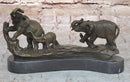 Three Elephants Family - Hot Cast Bronze Sculpture