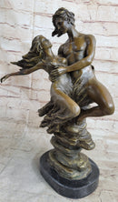 Romantic Floating Couple Lovers Bronze Sculpture 16" x 10"