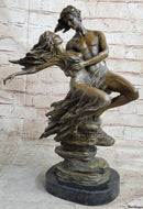 Romantic Floating Couple Lovers Bronze Sculpture 16" x 10"