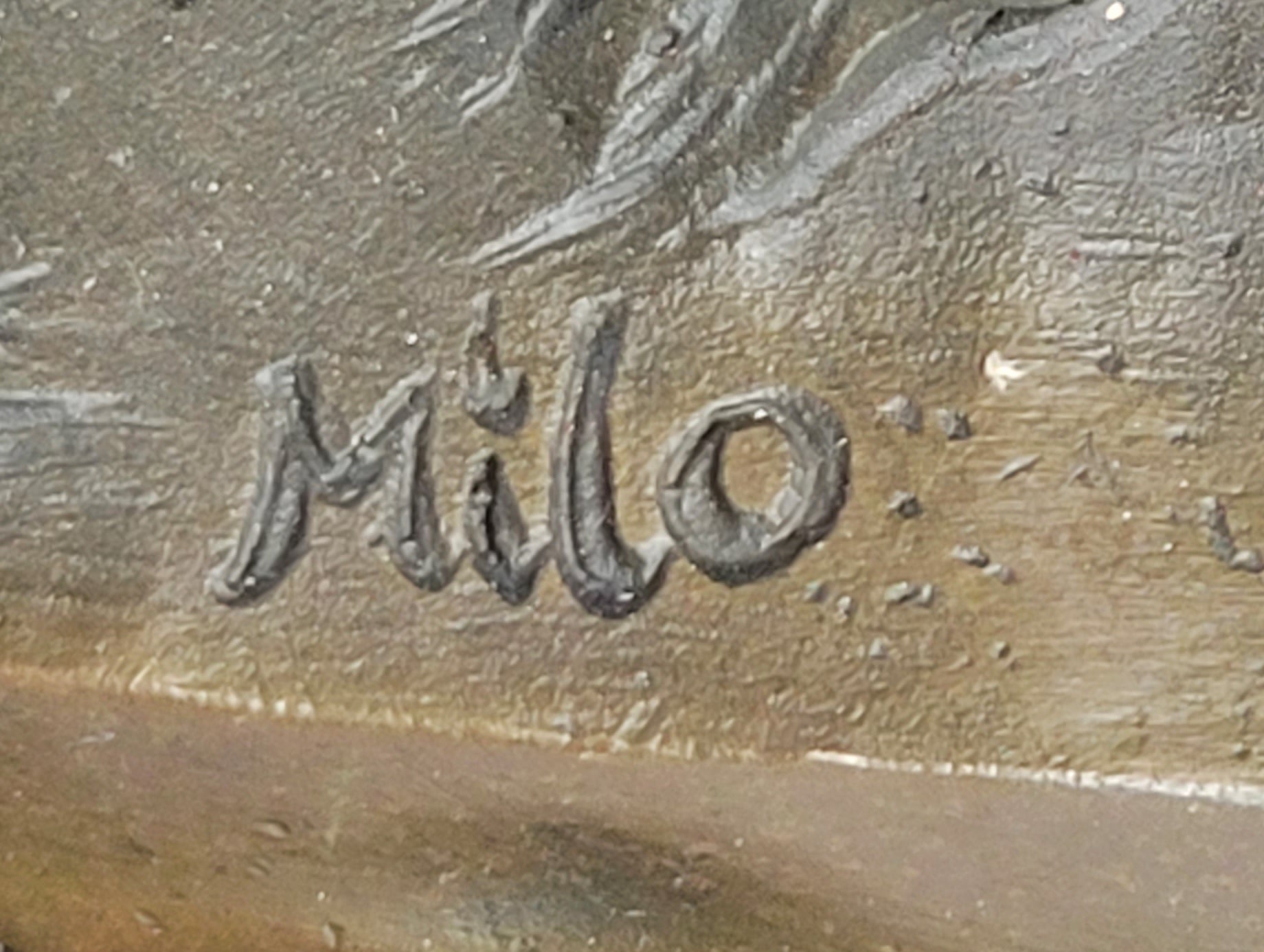 Bride and Groom on Horse Back Solid Bronze Sculpture by Milo