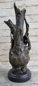 Fantasy Fairy Girl Bronze Sculpture on Marble Base 14.5" x 7"