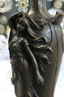 Signed Art Deco Sexy Woman by Cheret Bronze Sculpture Marble Base DEAL
