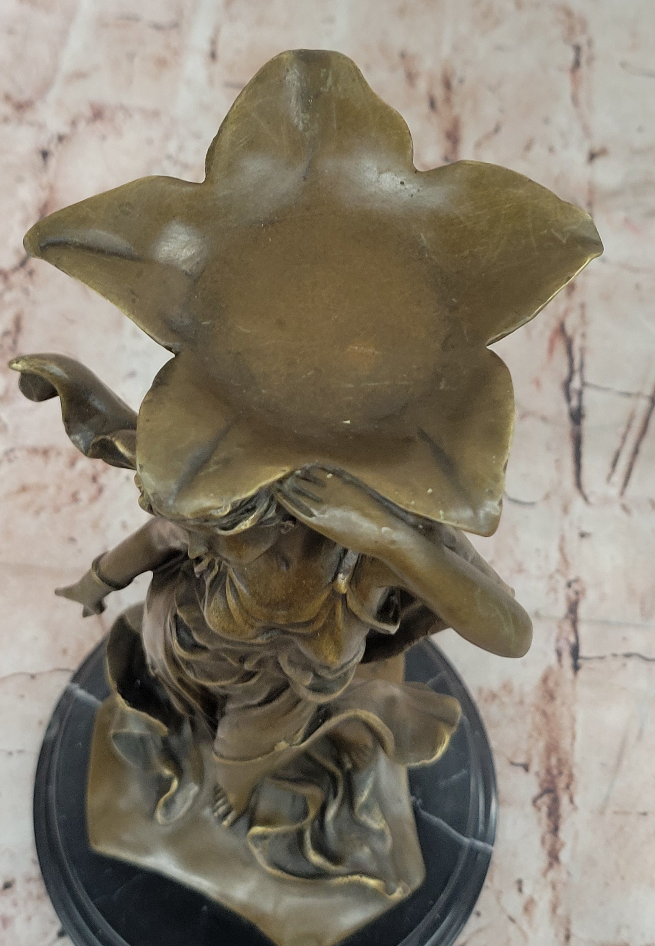 Bronze Art Nouveau Lady – Flowing Gown Sculpture
