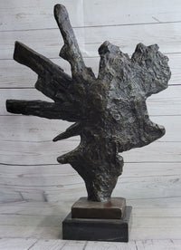 Abstract Bronze Metal Bust Sculpture of Couple Romance Art