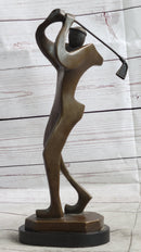 Signed Original Milo Abstract Golfing Modern Sculpture Art