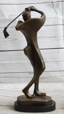 Signed Original Milo Abstract Golfing Modern Sculpture Art