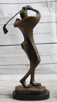 Signed Original Milo Abstract Golfing Modern Sculpture Art