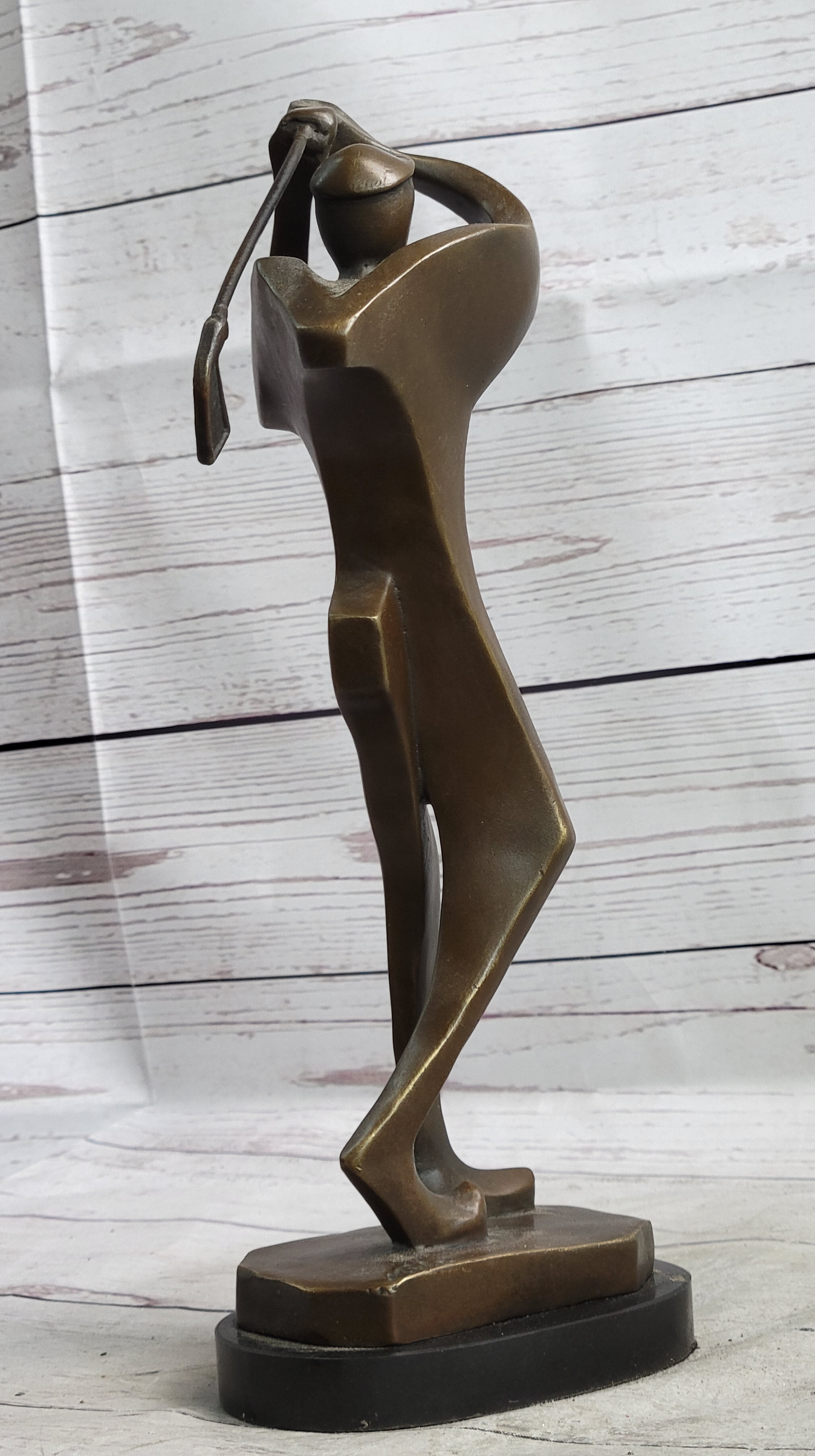Signed Original Milo Abstract Golfing Modern Sculpture Art