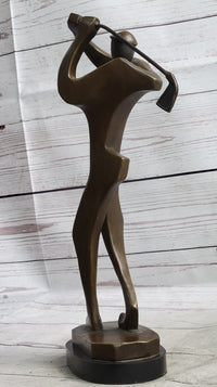 Signed Original Milo Abstract Golfing Modern Sculpture Art