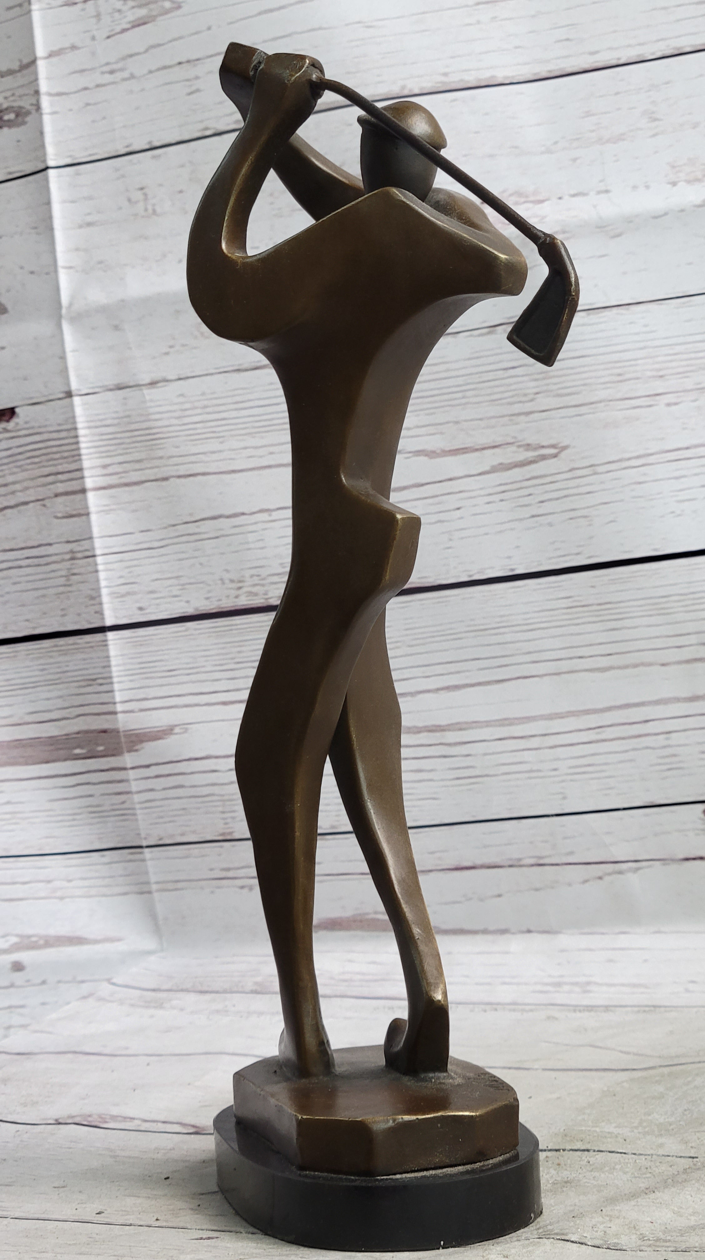 Signed Original Milo Abstract Golfing Modern Sculpture Art