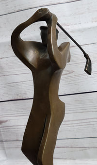 Signed Original Milo Abstract Golfing Modern Sculpture Art