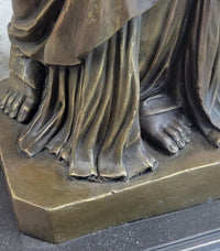 Statue of Liberty NYC Bronze Sculpture Replica on Marble Base