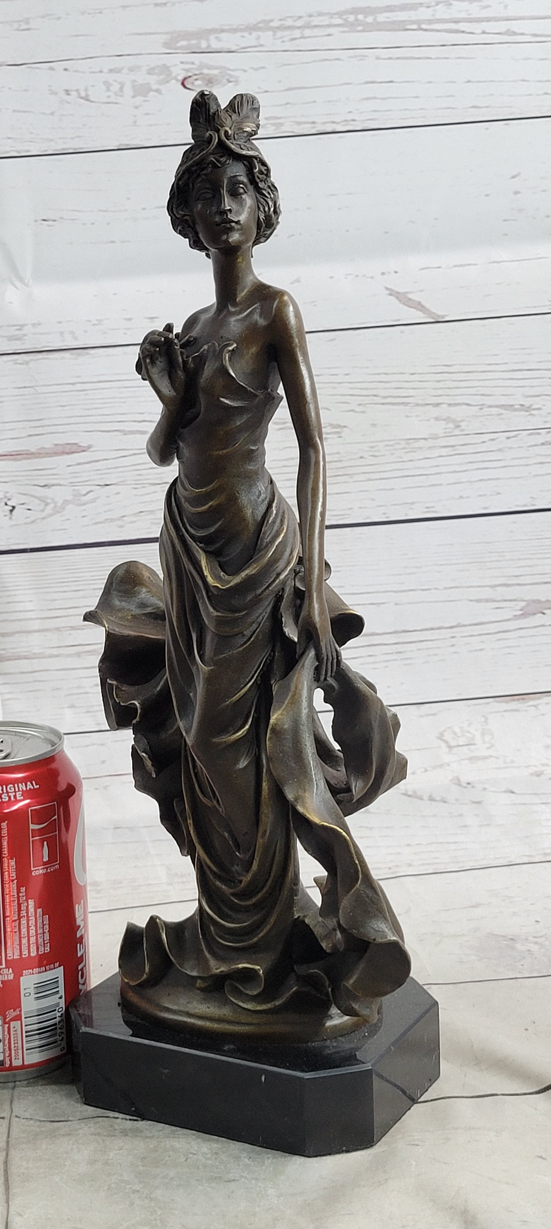 1920's Flapper Girl Dancer Bronze Model by Patoue