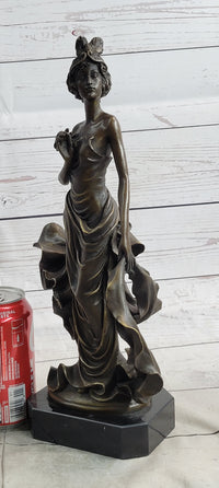 1920's Flapper Girl Dancer Bronze Model by Patoue