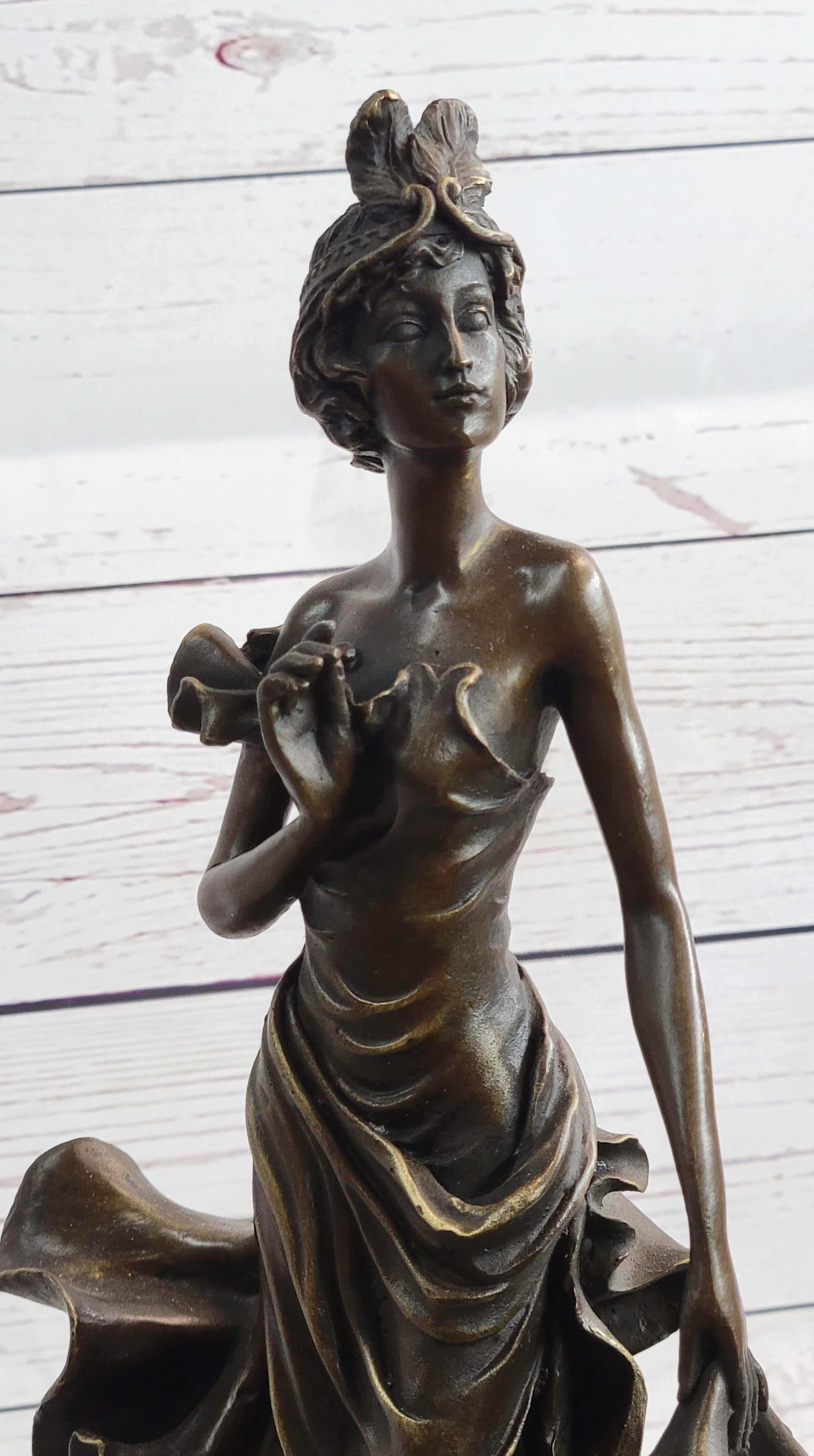1920's Flapper Girl Dancer Bronze Model by Patoue