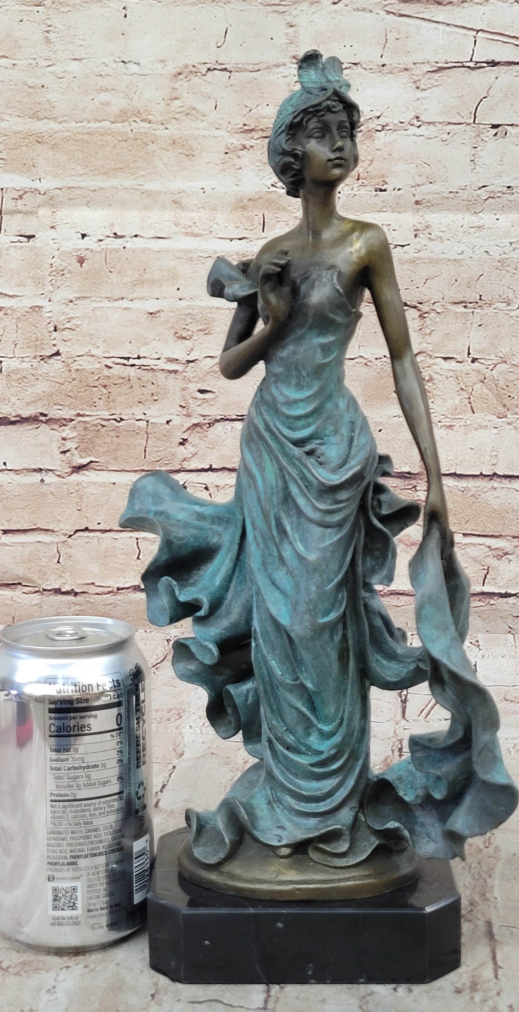 Las Vegas Follies Actress Genuine Bronze Sculpture by Patoue