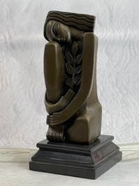 Signed Salvador Dali Abstract Woman Bronze Marble Base