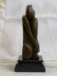 Signed Salvador Dali Abstract Woman Bronze Marble Base