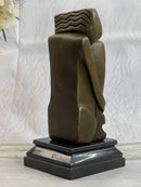 Signed Salvador Dali Abstract Woman Bronze Marble Base