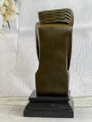 Signed Salvador Dali Abstract Woman Bronze Marble Base