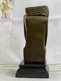 Signed Salvador Dali Abstract Woman Bronze Marble Base