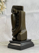 Signed Salvador Dali Abstract Woman Bronze Marble Base