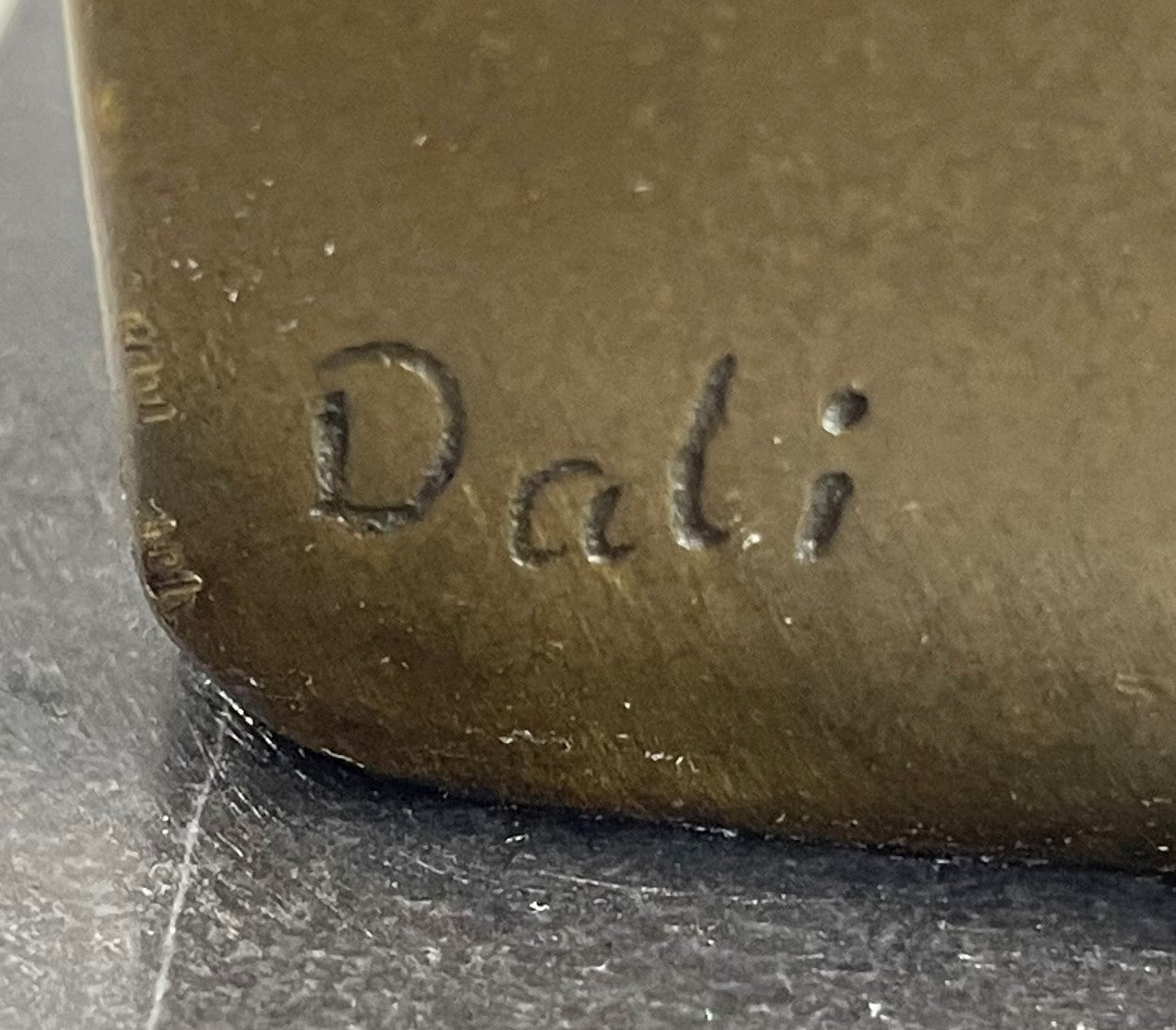 Signed Salvador Dali Abstract Woman Bronze Marble Base