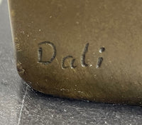 Signed Salvador Dali Abstract Woman Bronze Marble Base